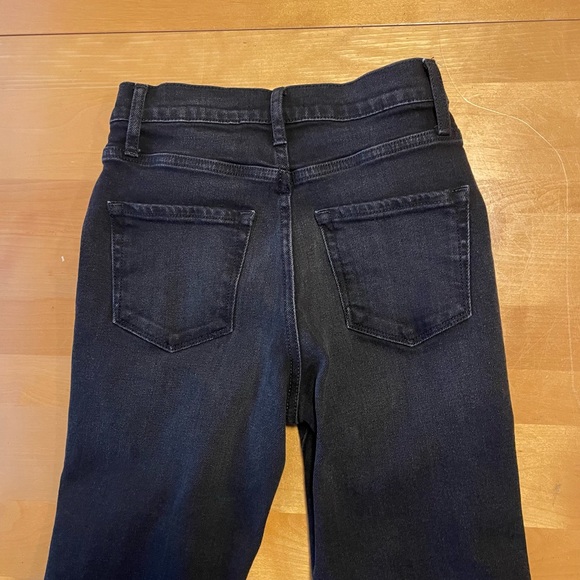 Fashion Nova Black Denim Straight Leg High Waist Distressed Jeans Size 1 - Picture 7 of 8